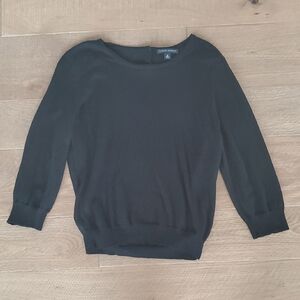 Banana Republic Classic Black Silk Blend Top